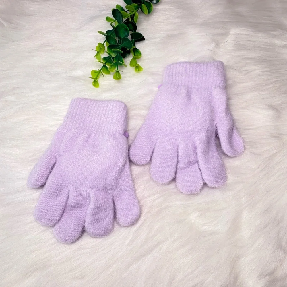 Cute Kuromi Character Kids‎ Fuzzy Gloves